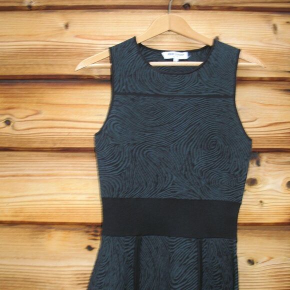 NWOT Opening Ceremony Green Black Knit Zip Dress - Picture 5 of 11